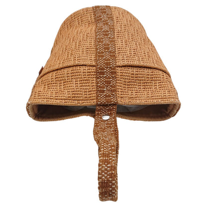 Hermes Tamour MM Basket Cellulose Cotton Brown Bucket Bag — view 7