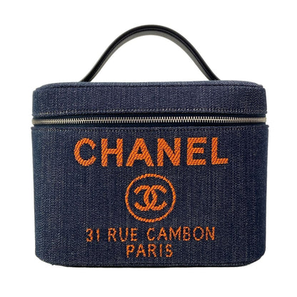 Chanel Vanity Bag Deauville Navy