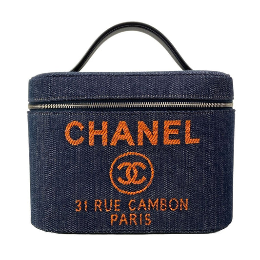 Chanel Vanity Bag Deauville Navy