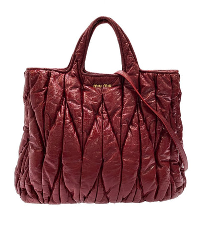 Miu Miu 2-Way Shoulder Bag Crossbody Matelasse