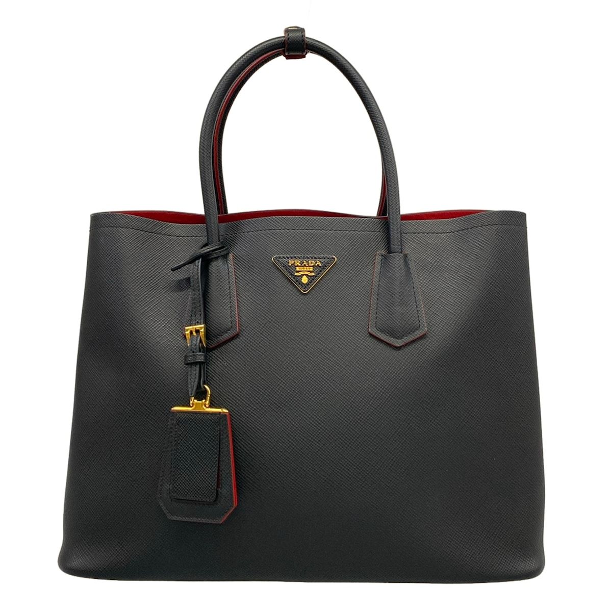 Prada Tote Bag Black Leather