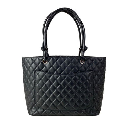 Chanel Tote Bag Cambon Line Large Black White Leather — view 3