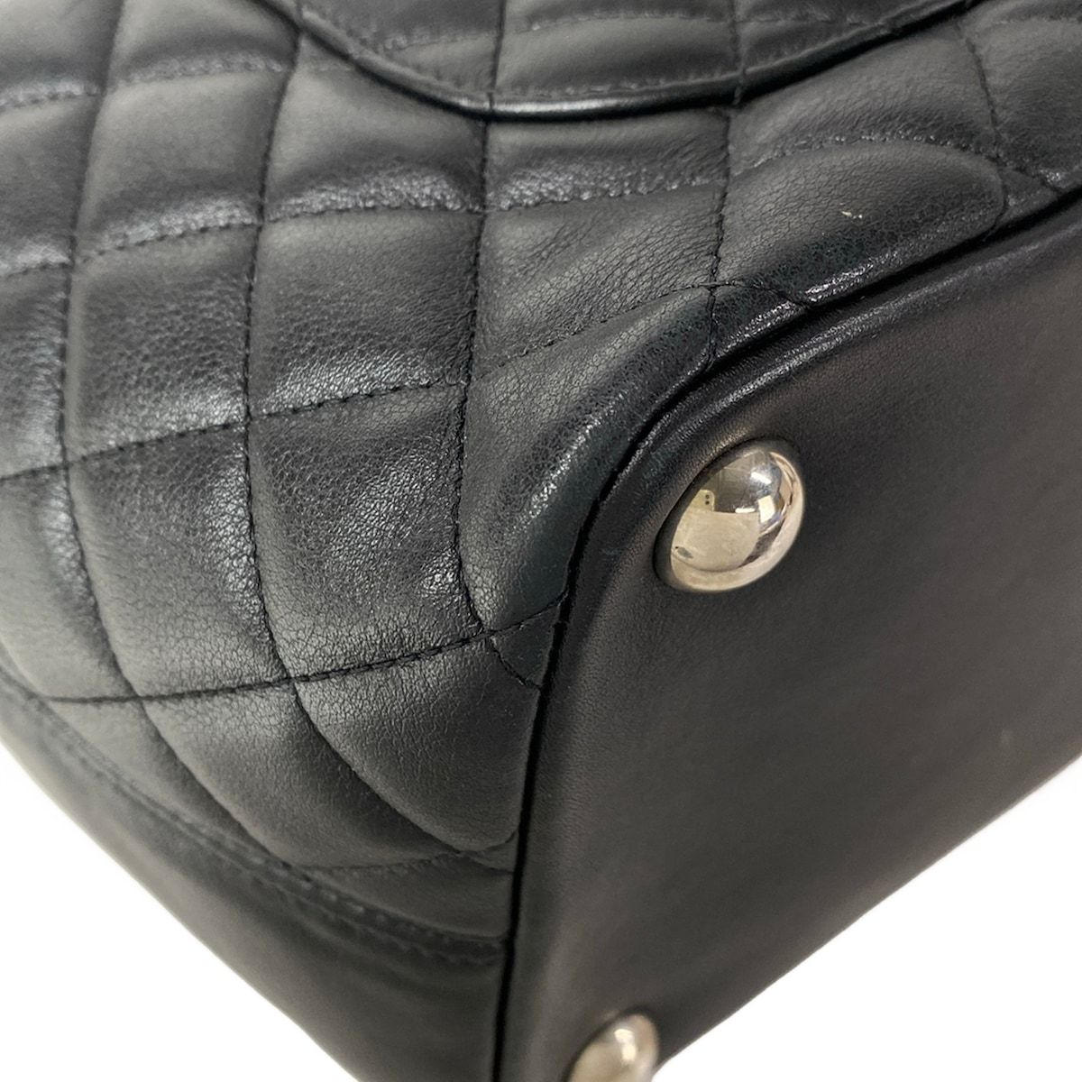 Chanel Tote Bag Cambon Line Large Black White Leather — view 8