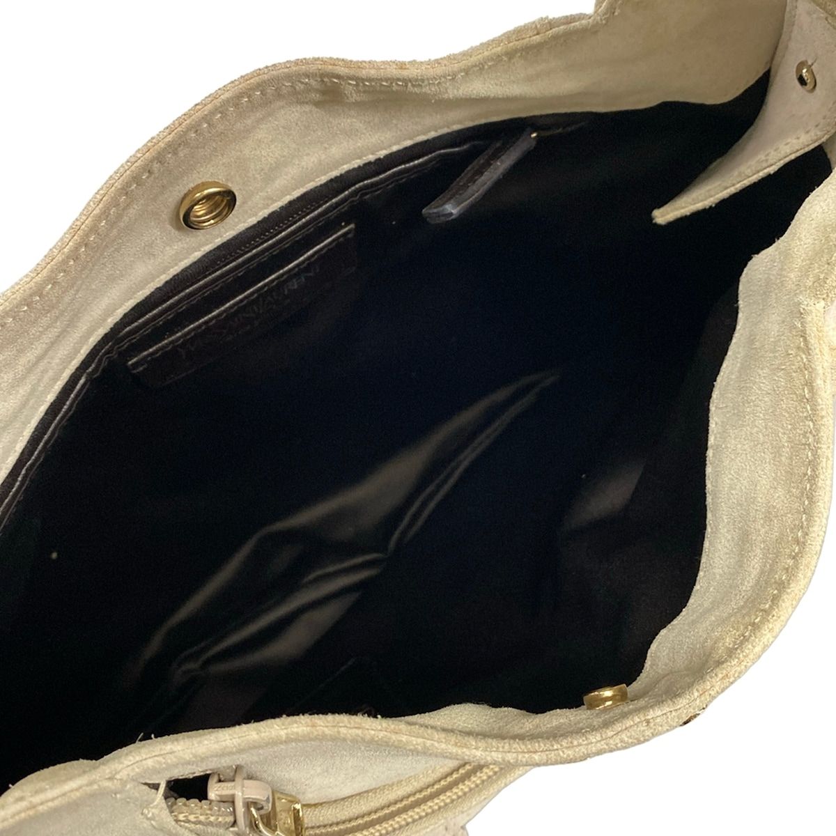 Saint Laurent Rive Gauche Handbag Mombasa Ivory Leather — view 7