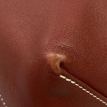 Hermes Tote Bag Double Sens 28 Rouge Ash Crevette Reversible — view 6