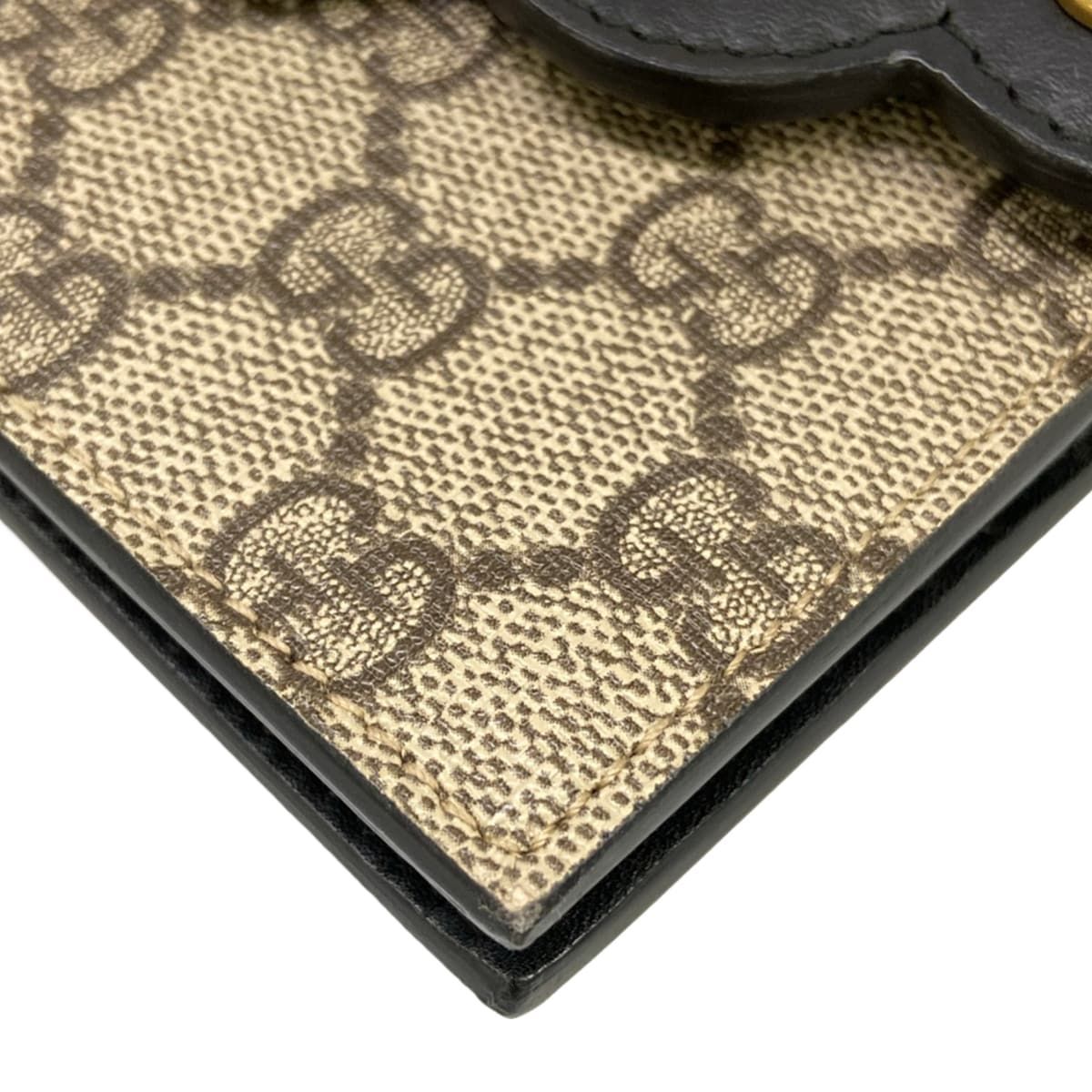 Gucci Wallet Chain Brown Black Multi Leather Shoulder Bag — view 8