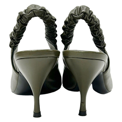 Bottega Veneta Pumps Khaki Pointed Toe Heels — view 3