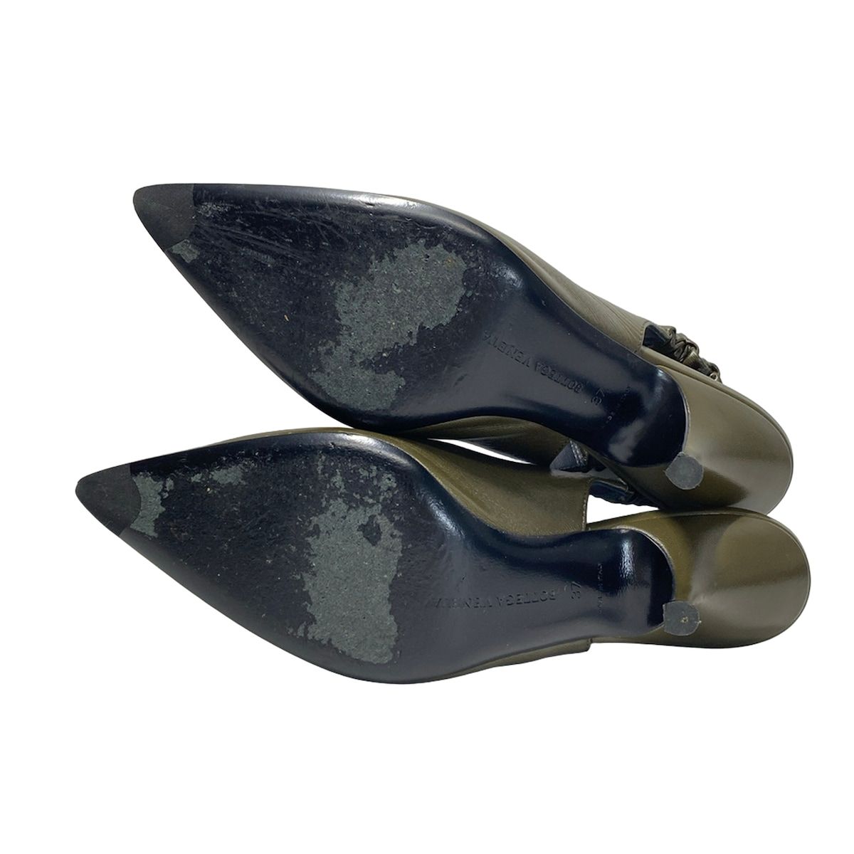 Bottega Veneta Pumps Khaki Pointed Toe Heels — view 4