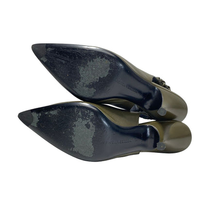 Bottega Veneta Pumps Khaki Pointed Toe Heels — view 4