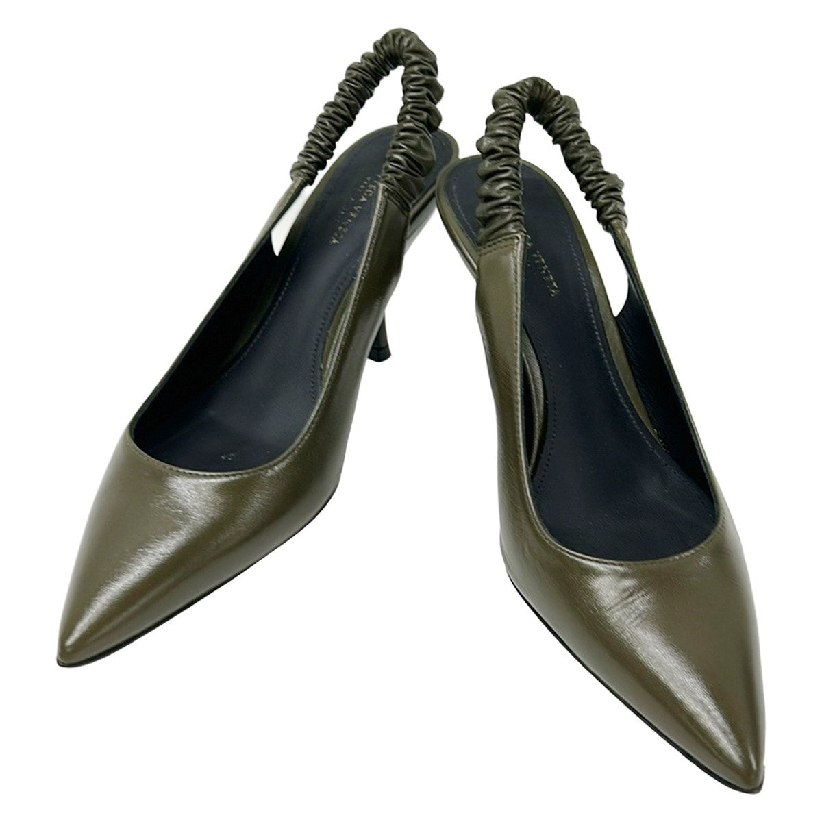 Bottega Veneta Pumps Khaki Pointed Toe Heels — view 2
