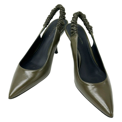 Bottega Veneta Pumps Khaki Pointed Toe Heels — view 2