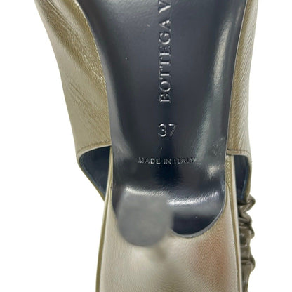 Bottega Veneta Pumps Khaki Pointed Toe Heels — view 6