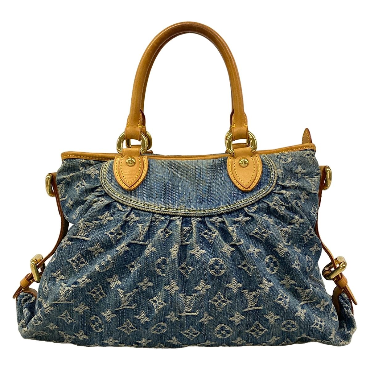 Louis Vuitton Handbag Monogram Denim Neo Cabby GM Blue