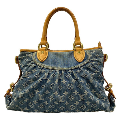 Louis Vuitton Handbag Monogram Denim Neo Cabby GM Blue