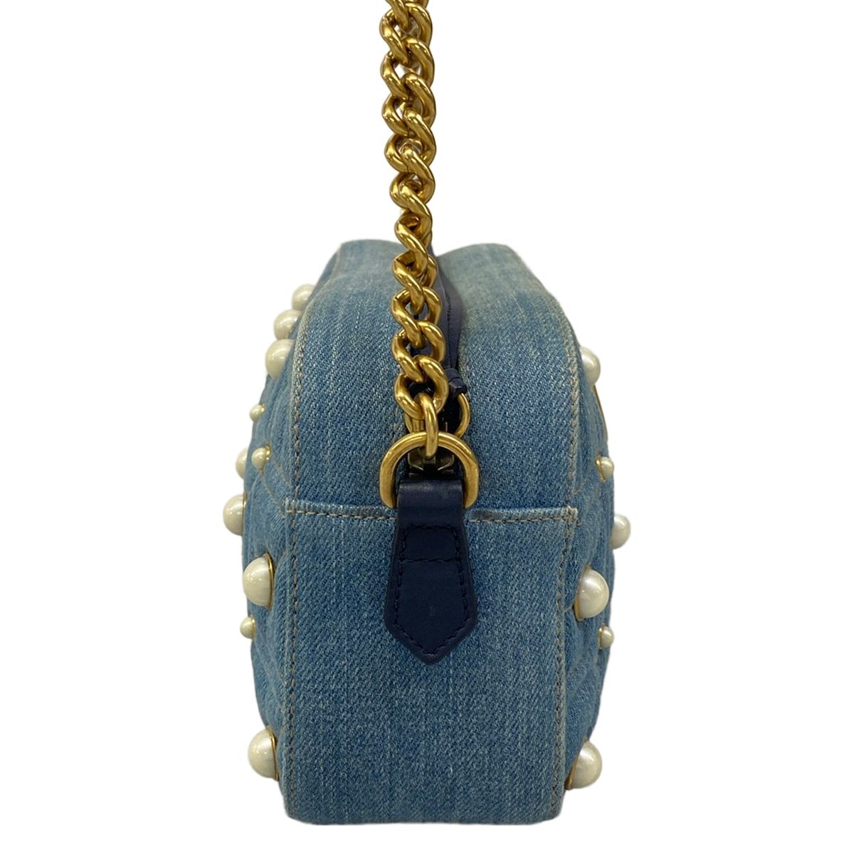 Gucci Shoulder Bag GG Marmont Blue — view 2