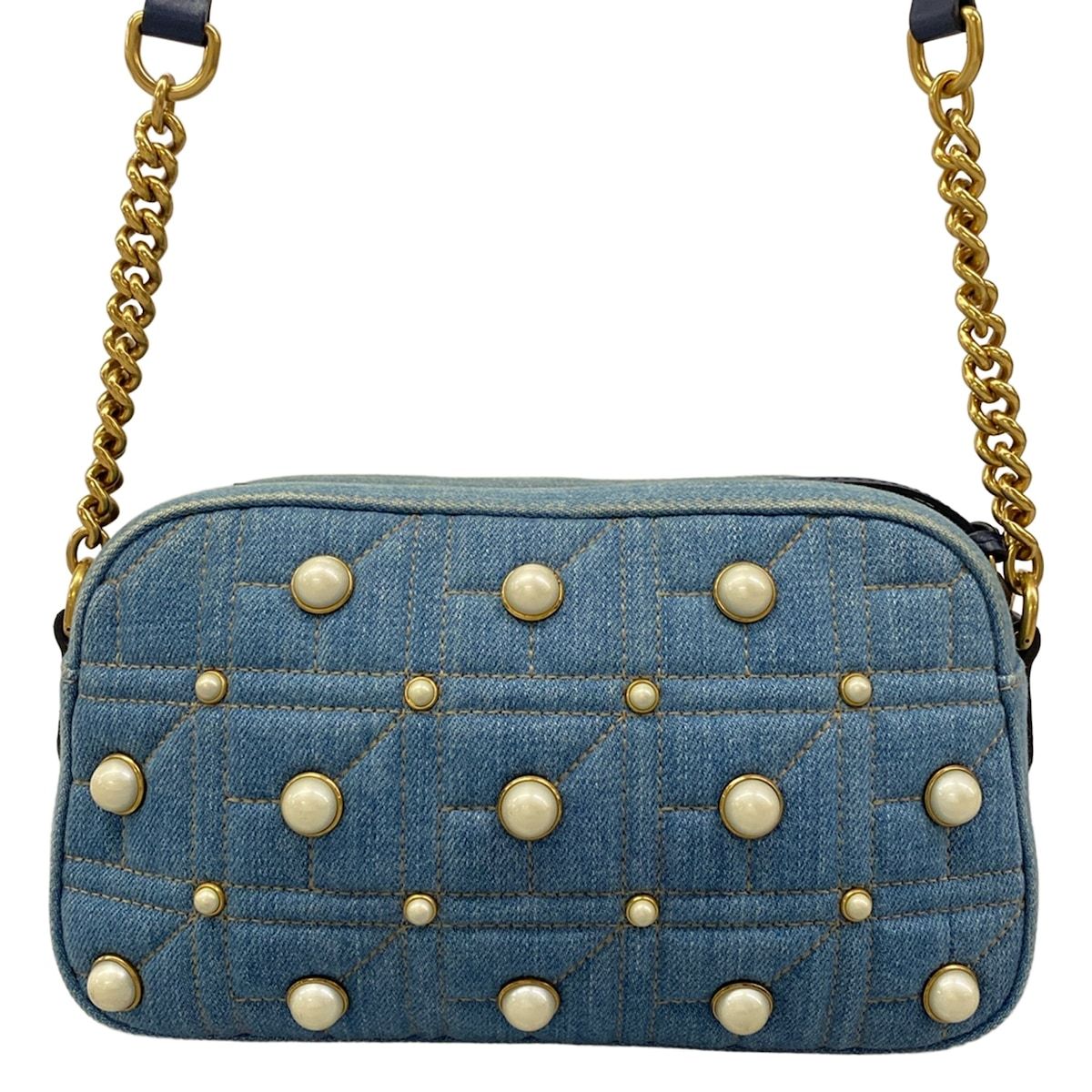 Gucci Shoulder Bag GG Marmont Blue — view 3