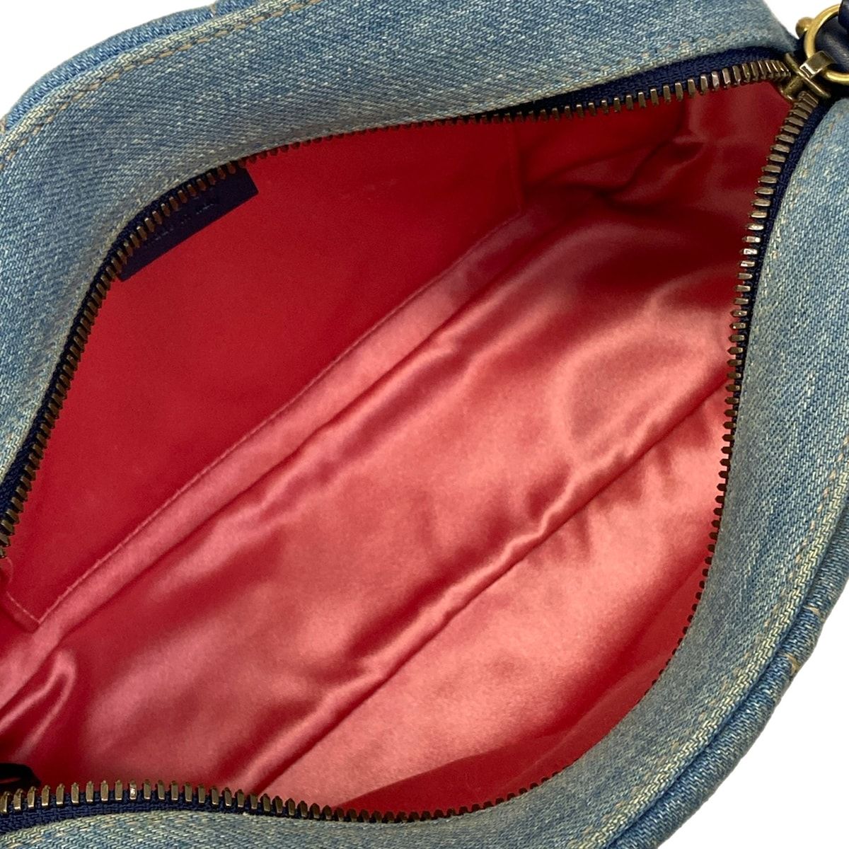 Gucci Shoulder Bag GG Marmont Blue — view 7