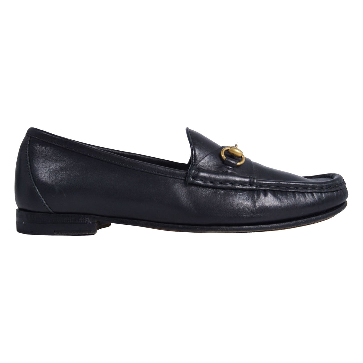 Gucci Loafers Moccasins Horsebit Leather Shoes Black — view 6