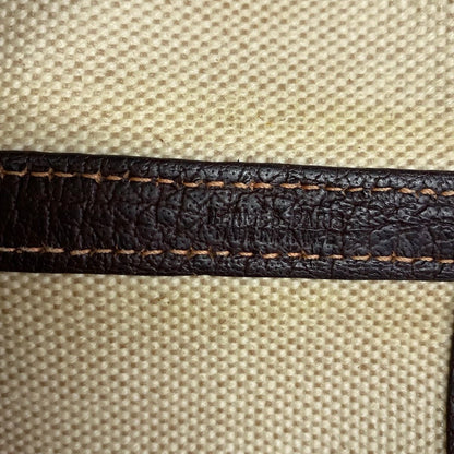 Hermes Tote Bag Garden Party PM Beige Dark Brown Leather — view 8