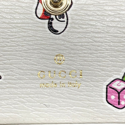 Gucci Bifold Wallet Beige White Hattie Stewart Collaboration Leather — view 5