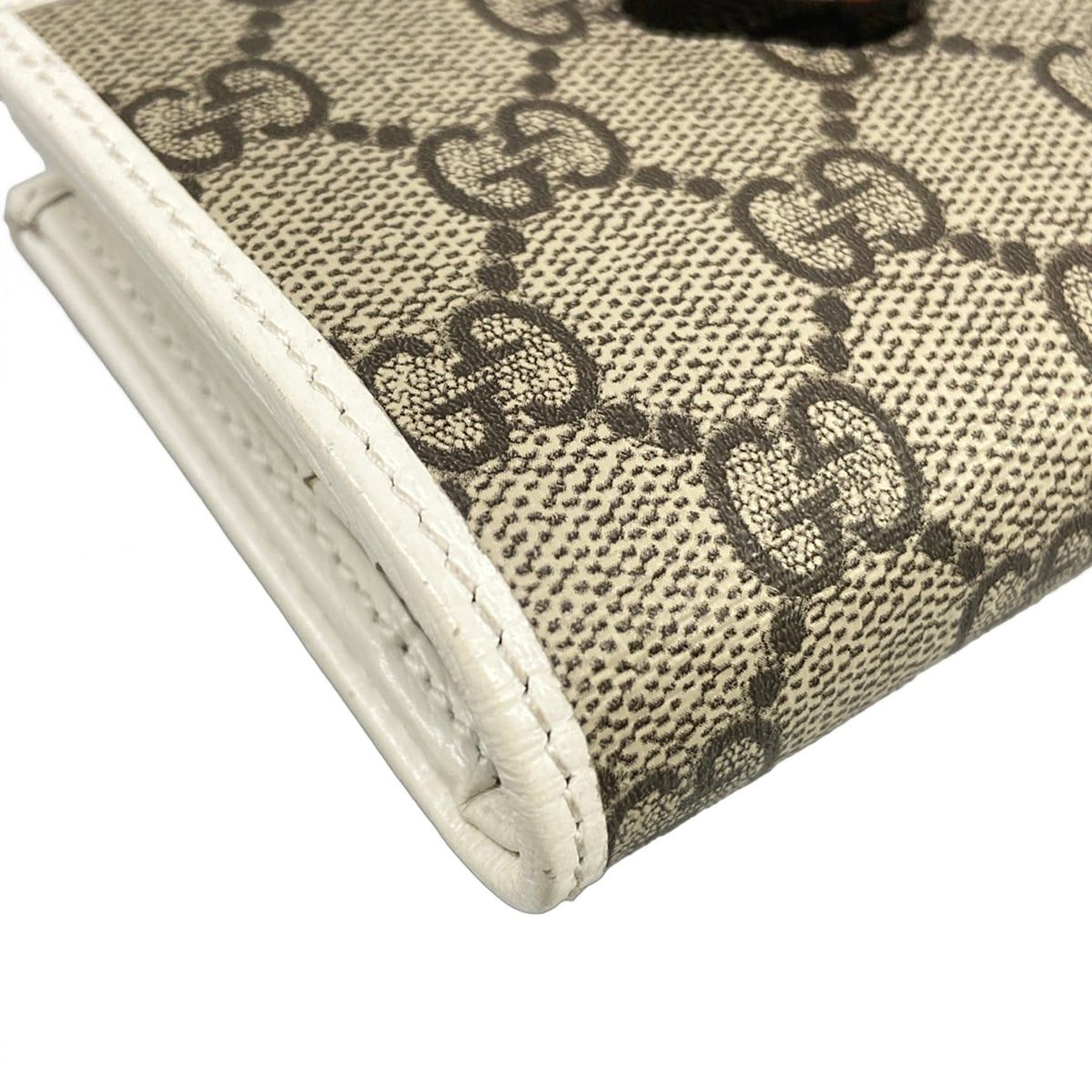 Gucci Bifold Wallet Beige White Hattie Stewart Collaboration Leather — view 7
