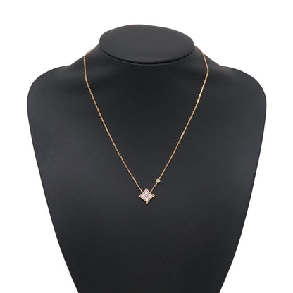 Louis Vuitton Necklace Star Blossom BB Pendant Pink Mother of Pearl Diamond 18k — view 4