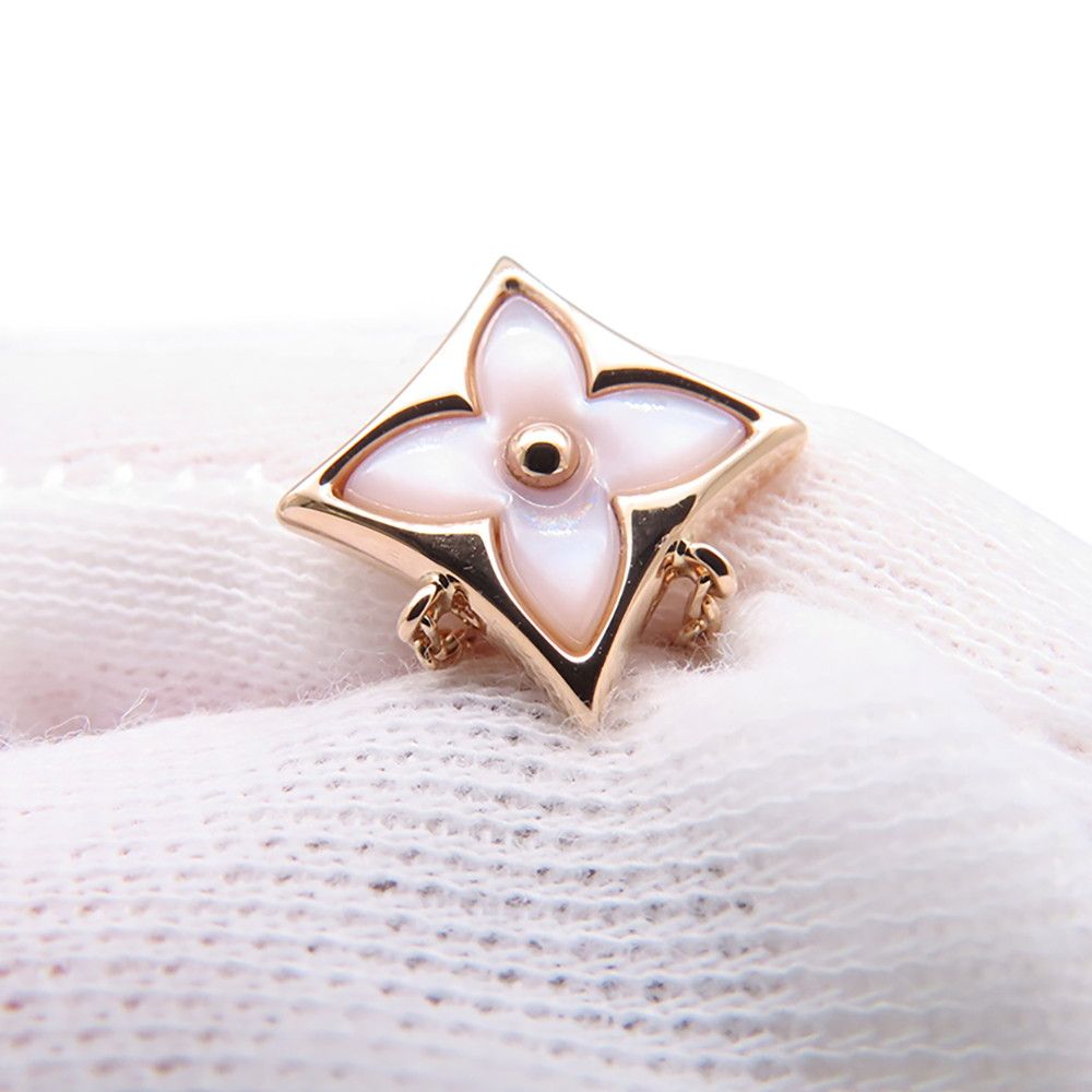 Louis Vuitton Necklace Star Blossom BB Pendant Pink Mother of Pearl Diamond 18k — view 6