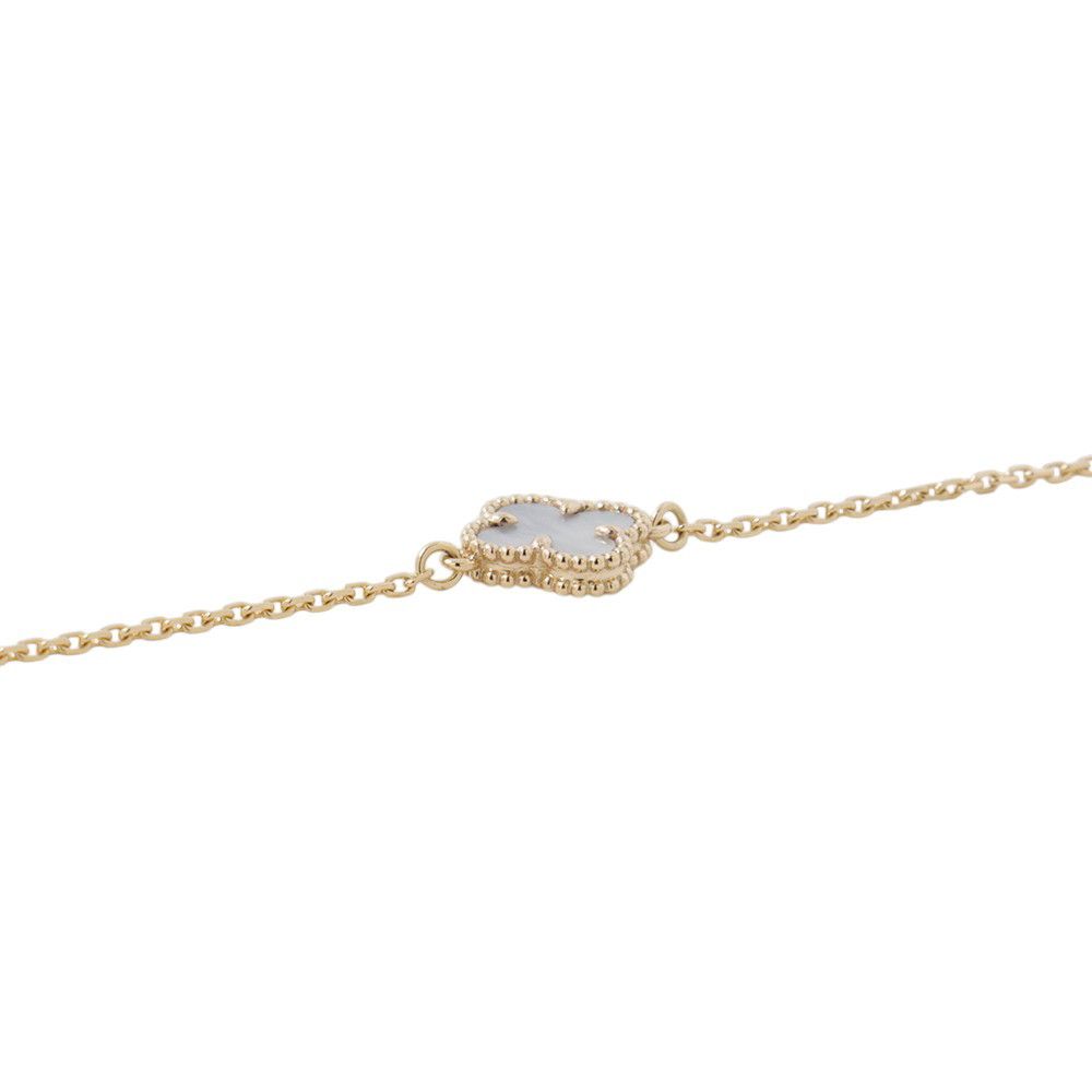 Van Cleef & Arpels Bracelet Sweet Alhambra Mother of Pearl 18k Yellow Gold — view 2