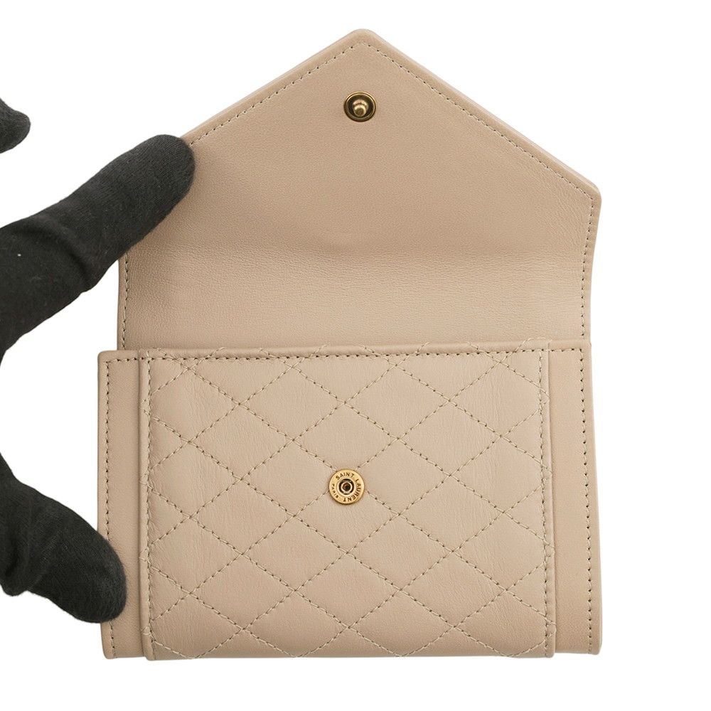 Saint Laurent Paris Card Case Small Envelope Wallet Lambskin — view 4