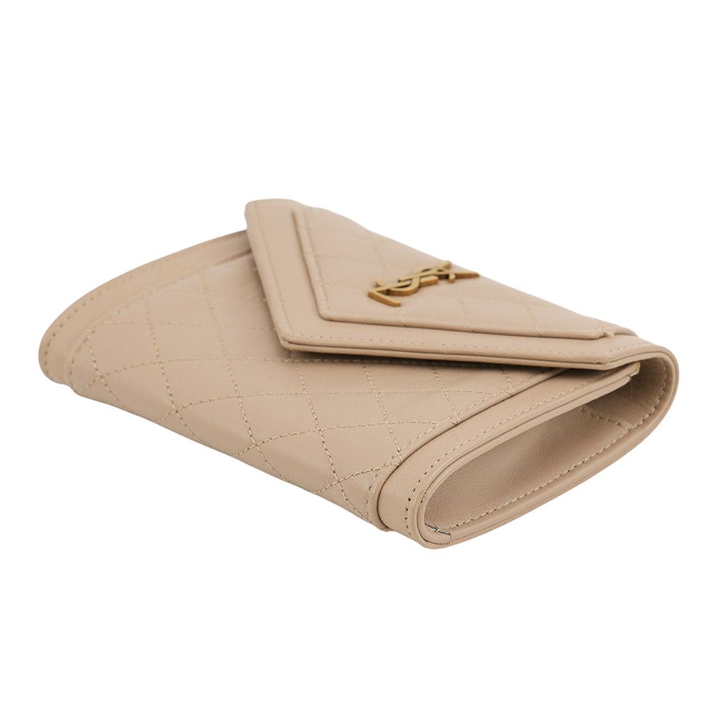 Saint Laurent Paris Card Case Small Envelope Wallet Lambskin — view 2