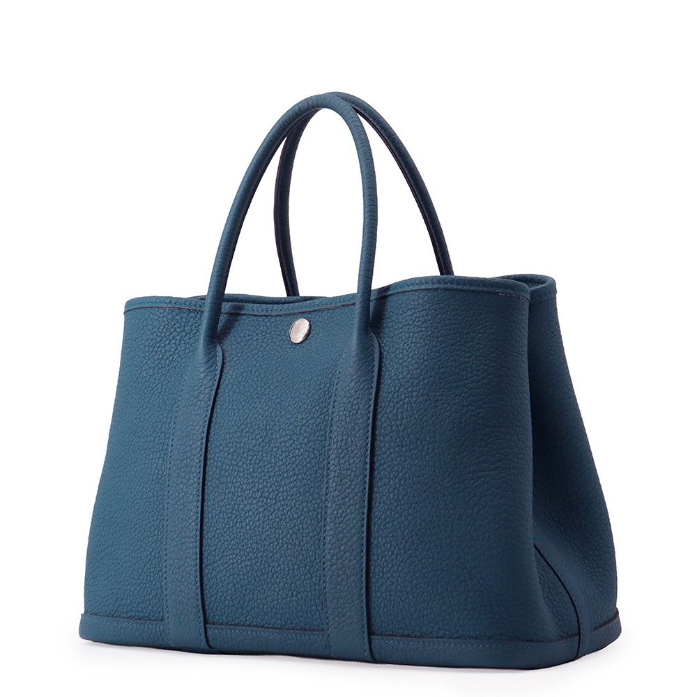Hermes Tote Bag Garden Party TPM Col Vert Silver Negonda — view 2