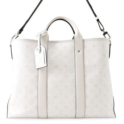Louis Vuitton Tote Bag Monogram Taiga Weekend NM 2-Way White Taigarama