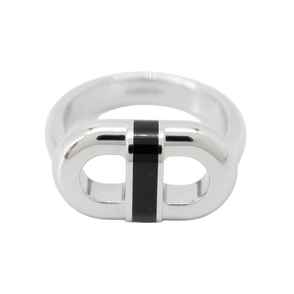 Hermes Ring Maillon Black Silver