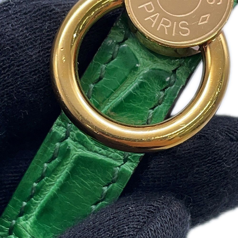 Hermes Belt Sellier Cactus Gold Porosus Leather — view 8
