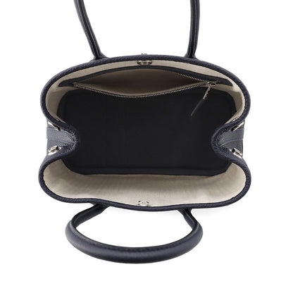 Hermes Tote Bag Neo Garden 23 Party Bleu Nuit Silver Togo — view 5