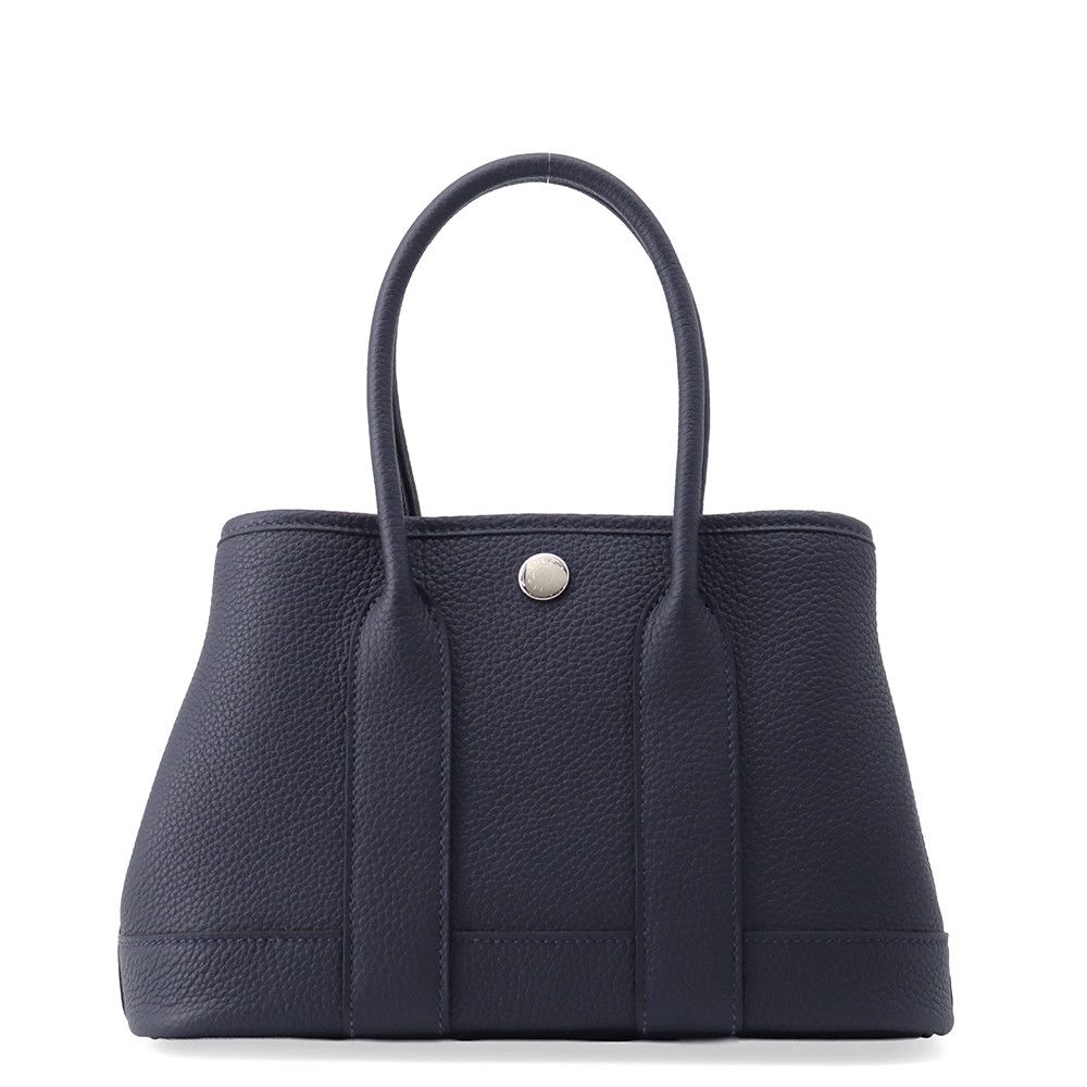 Hermes Tote Bag Neo Garden 23 Party Bleu Nuit Silver Togo