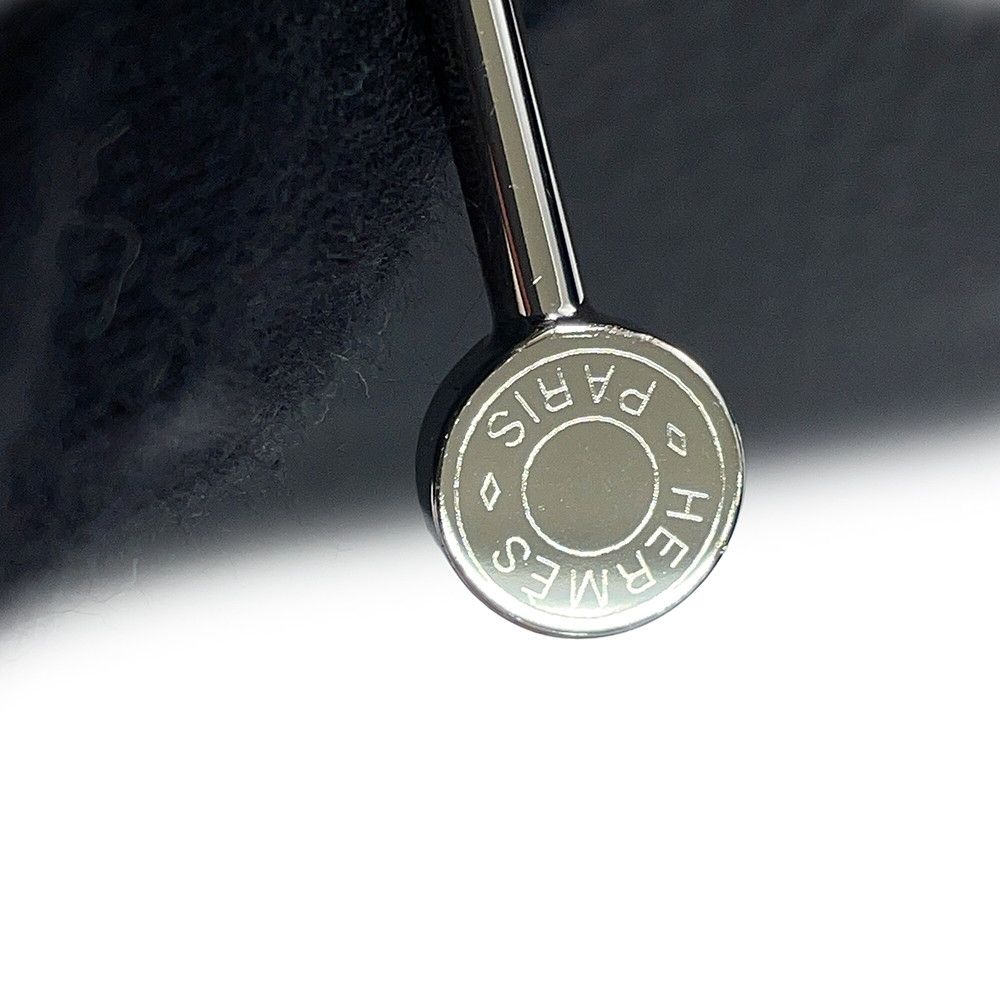 Hermes Handbag Lindy Mini Carbon Cavern Blue Hydra Silver Taurillon Clemence — view 7