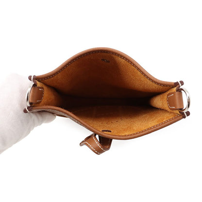 Hermes Shoulder Bag Evelyne TPM 111 Amazon Gold Silver Taurillon Clemence — view 5