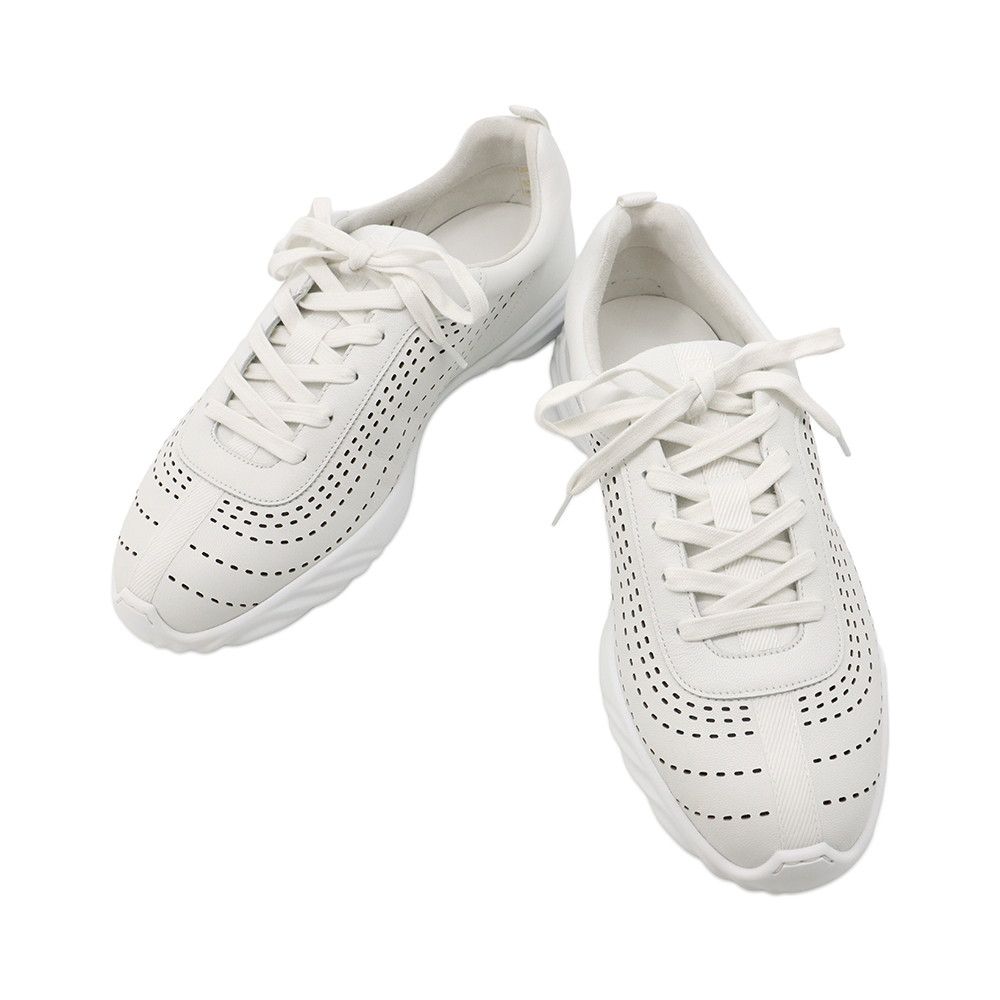 Hermes Sneakers Neon Shoes White