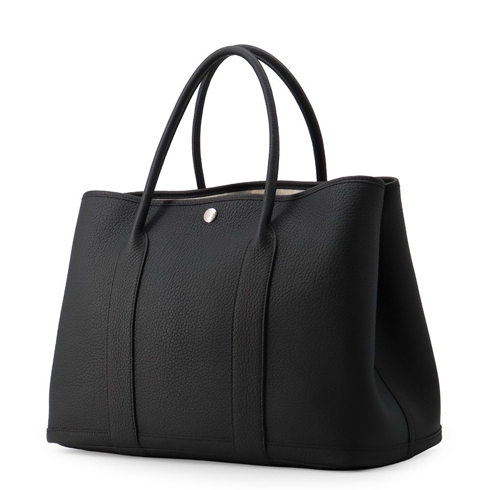 Hermes Tote Bag Garden Party PM Black Silver Negonda — view 2