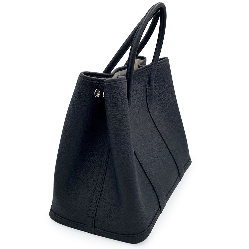Hermes Tote Bag Garden Party PM Black Silver Negonda — view 6