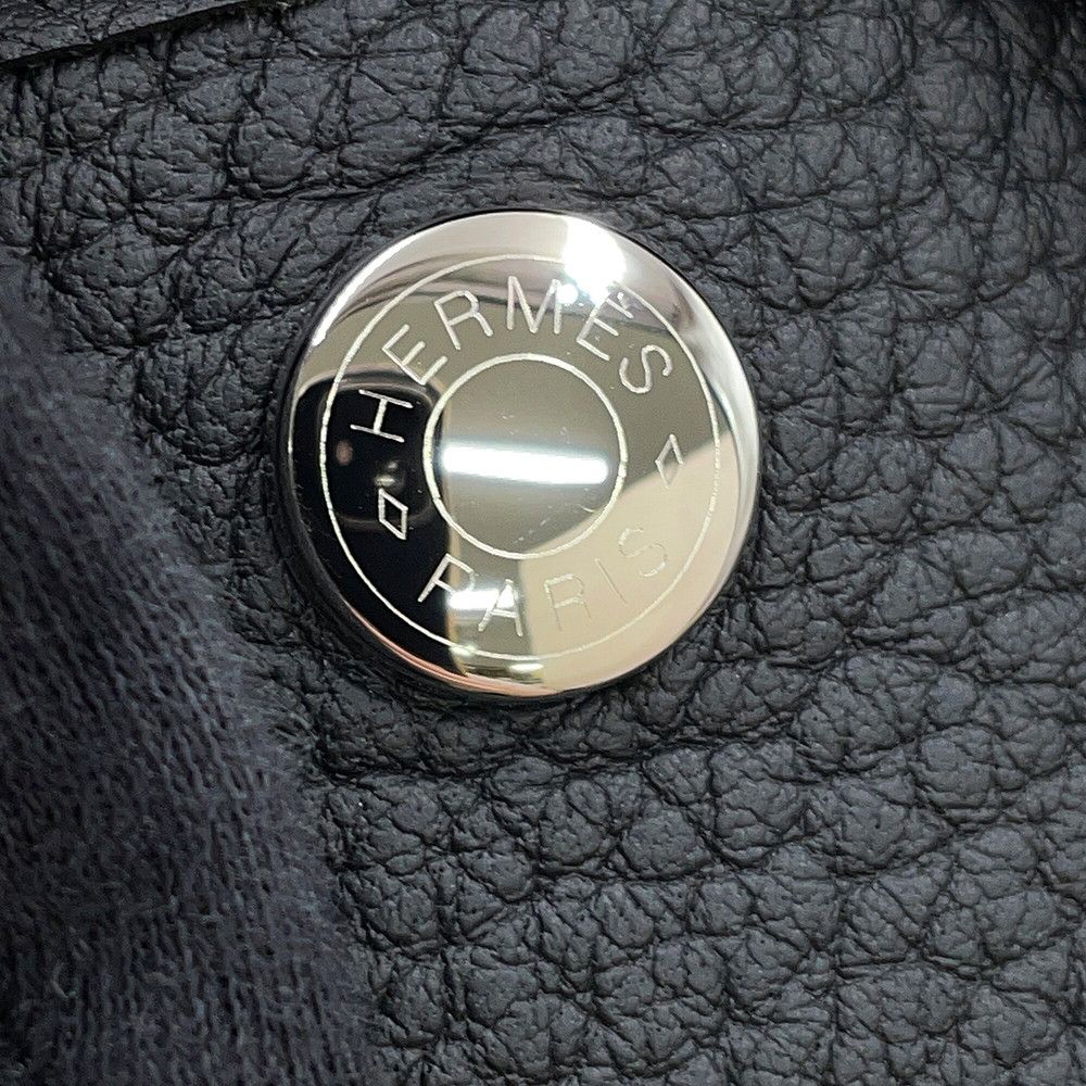 Hermes Tote Bag Garden Party PM Black Silver Negonda — view 7