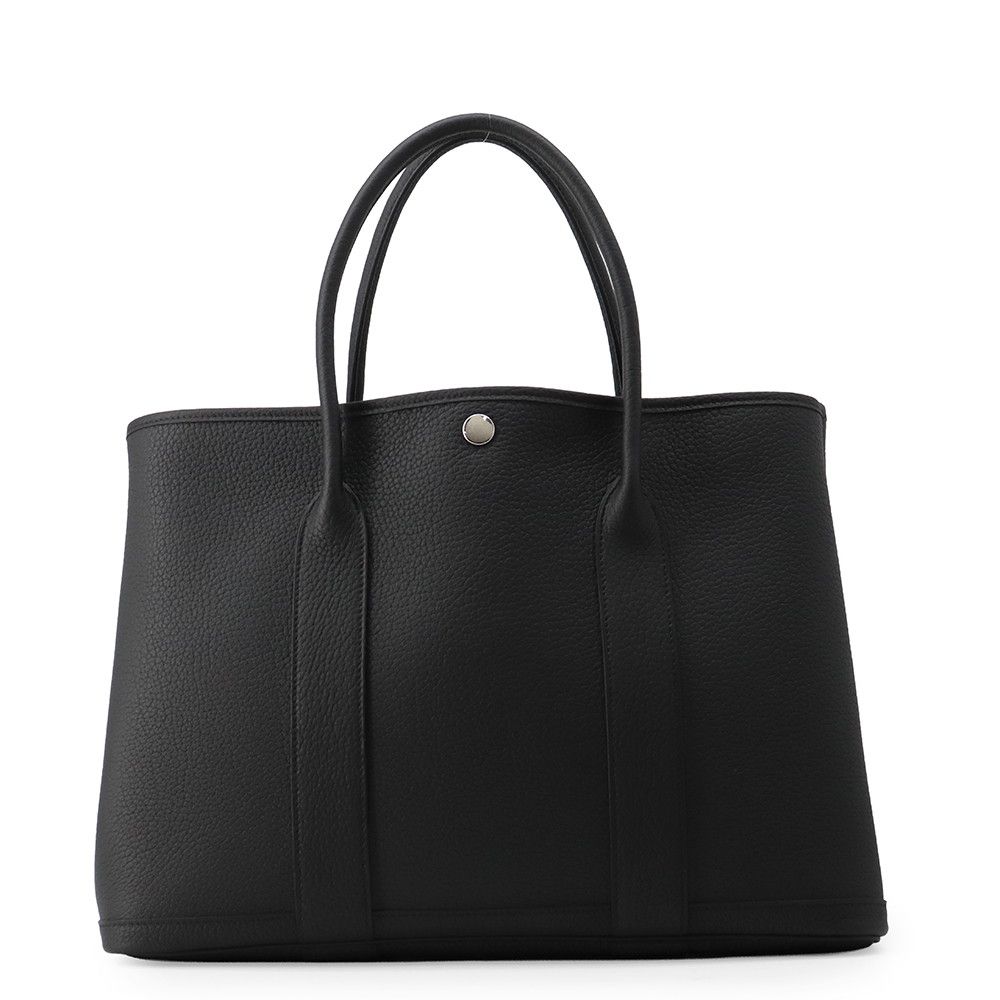 Hermes Tote Bag Garden Party PM Black Silver Negonda