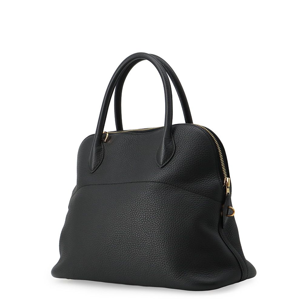 Hermes Handbag Bolide 31 Black Gold Taurillon Clemence 2-Way — view 2