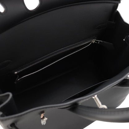 Hermes Birkin 25 Black Silver Swift Handbag — view 7