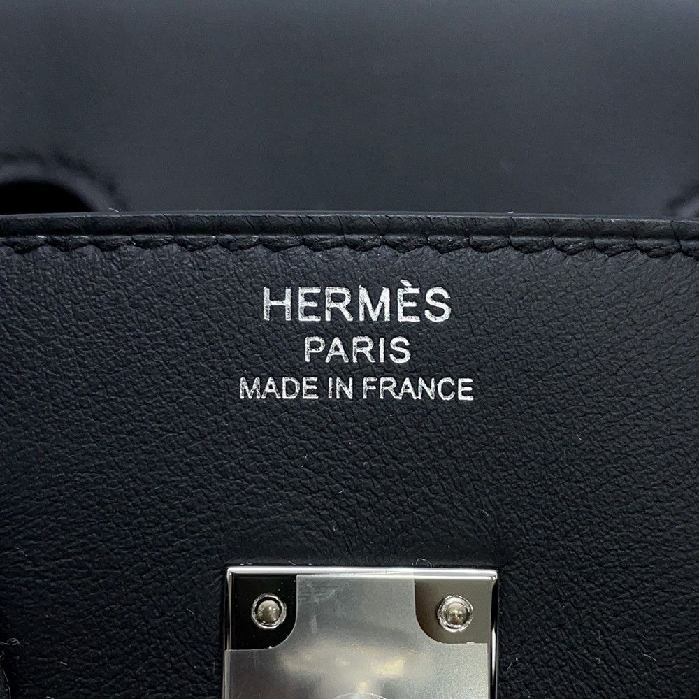 Hermes Birkin 25 Black Silver Swift Handbag — view 8