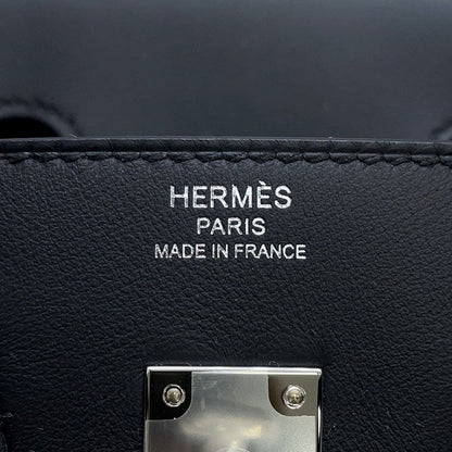 Hermes Birkin 25 Black Silver Swift Handbag — view 8