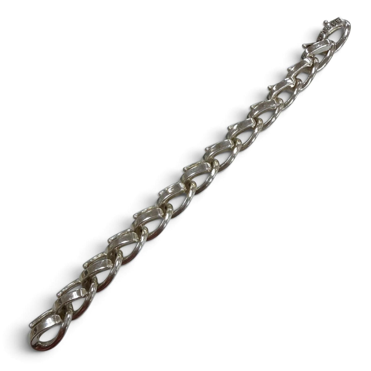 Tiffany & Co Forge Large Link 925 Bracelet 18 Slender — view 3