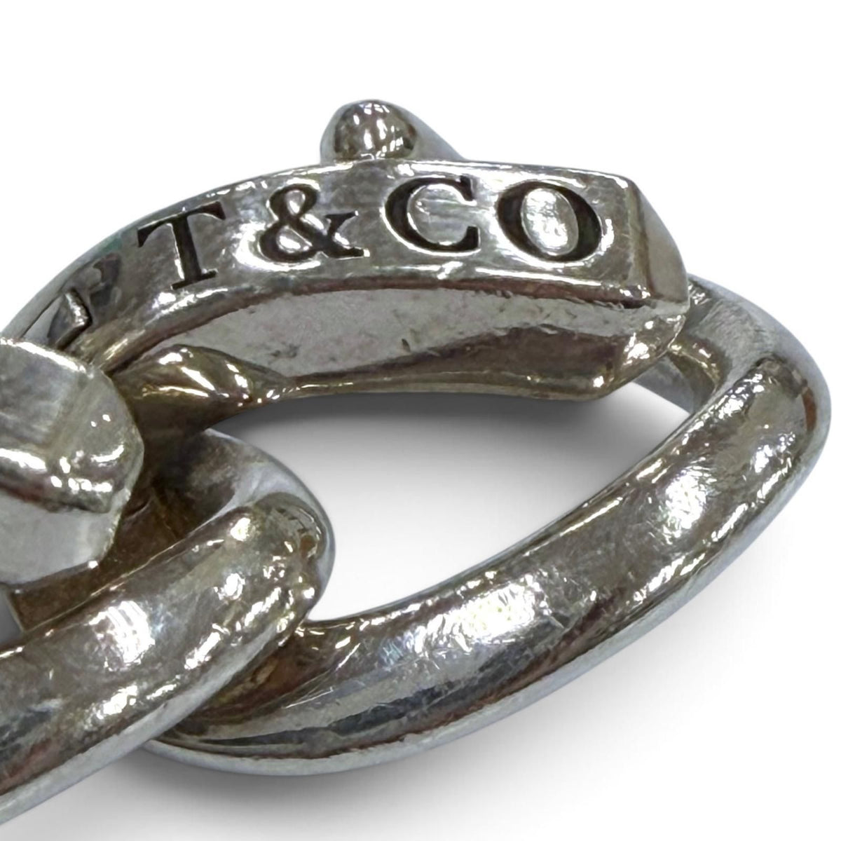 Tiffany & Co Forge Large Link 925 Bracelet 18 Slender — view 5