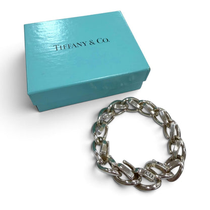 Tiffany & Co Forge Large Link 925 Bracelet 18 Slender — view 2